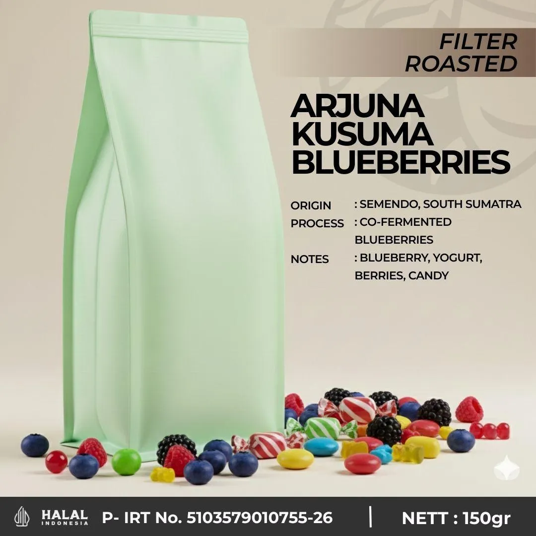 Roasted Beans Arabica - Arjuna Kusuma Blueberries