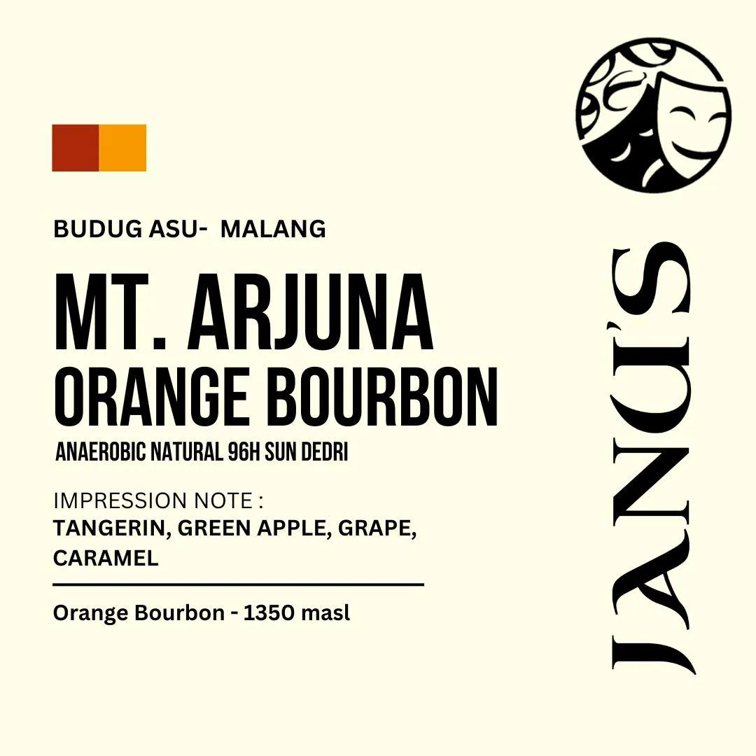 Roasted Beans Arabica - Arjuna Orange Bourbon Anaerob Natural 96H