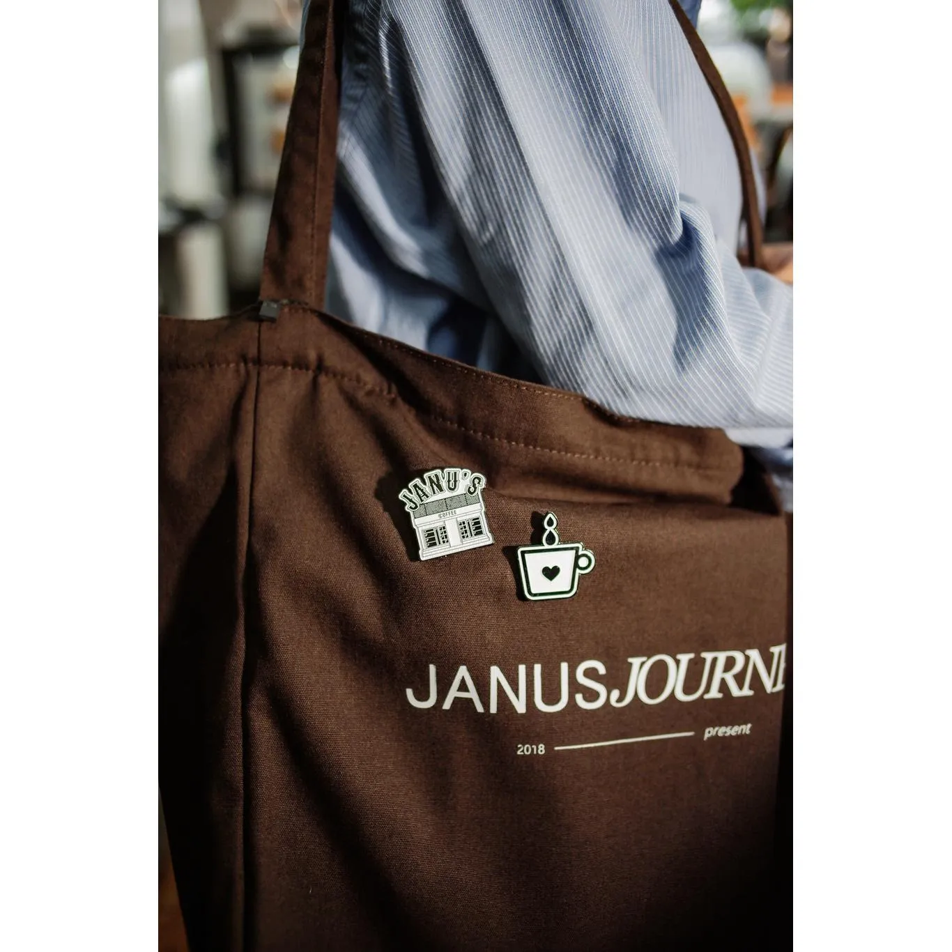 Janus Coffee Icon ENAMEL PIN 2