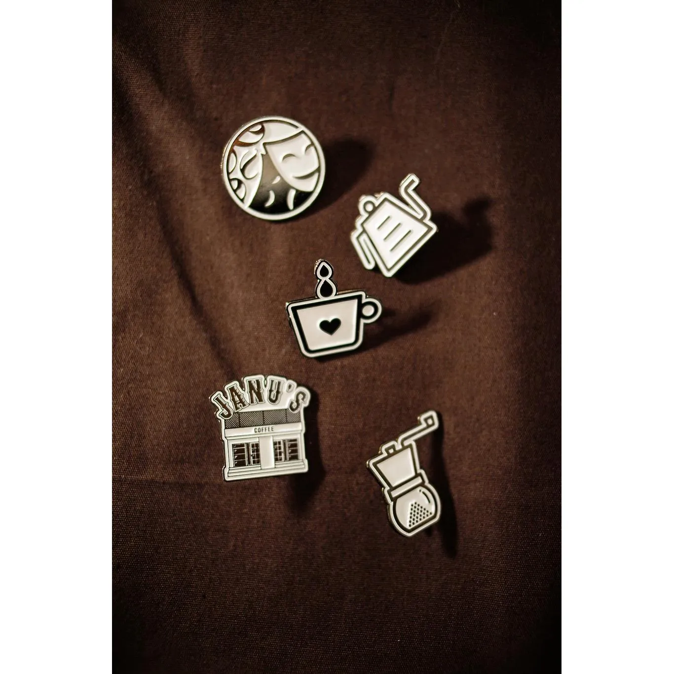 Janus Coffee Icon ENAMEL PIN 3
