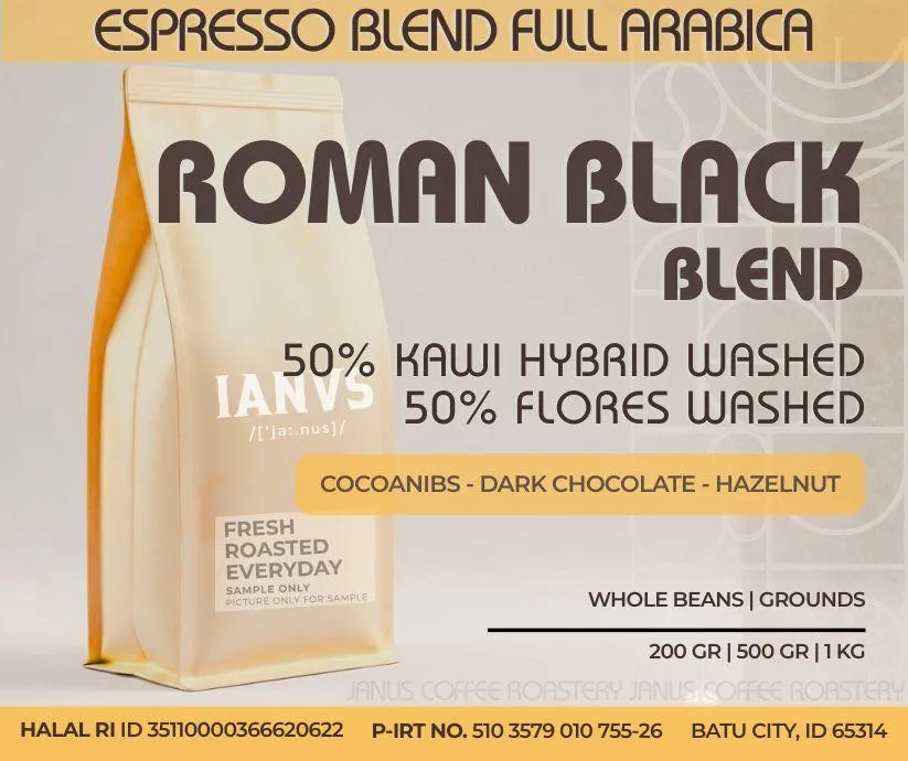 Espresso Blend Roman Black (100% Arabica)