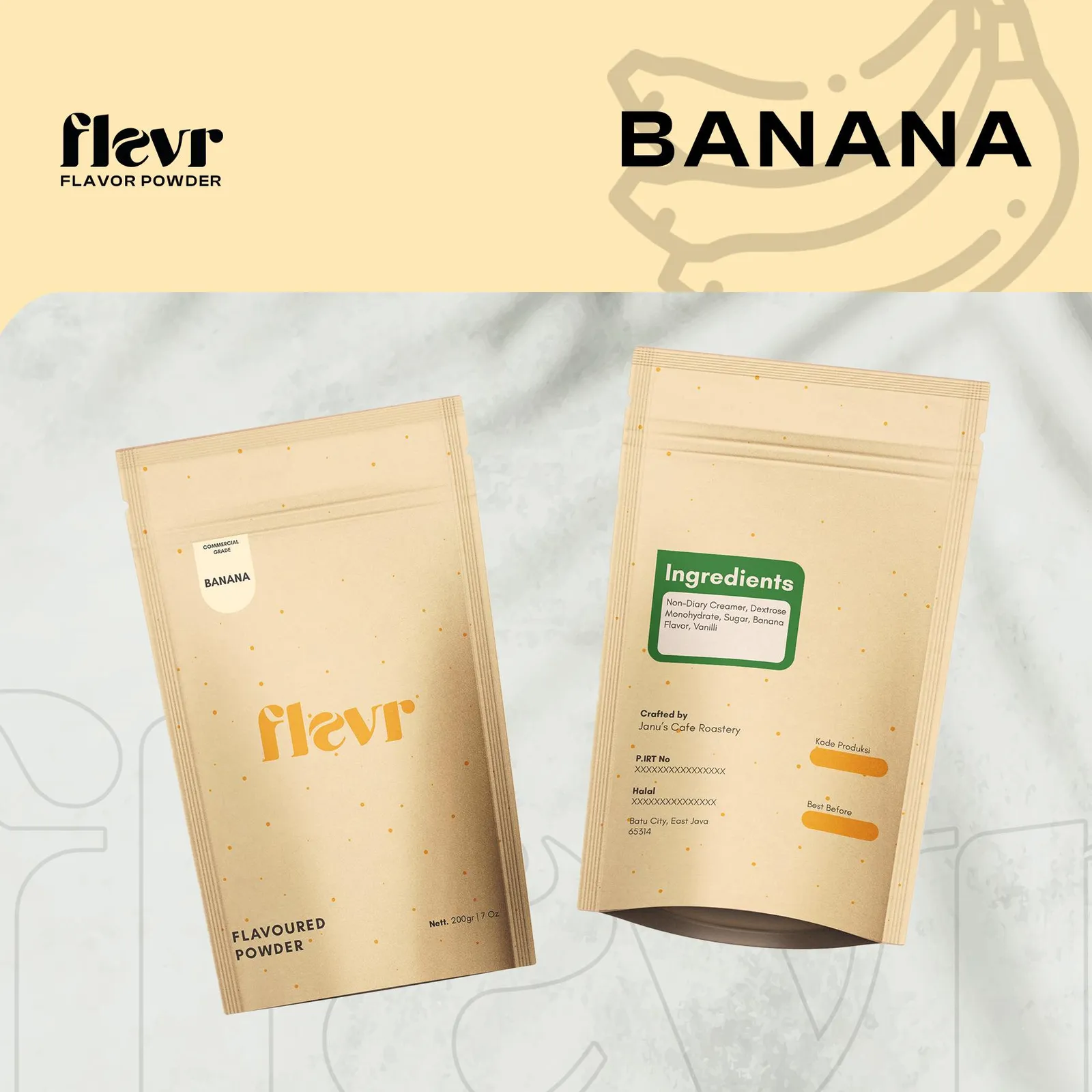 Premix Powder Banana Premium - Bubuk Minuman Banana