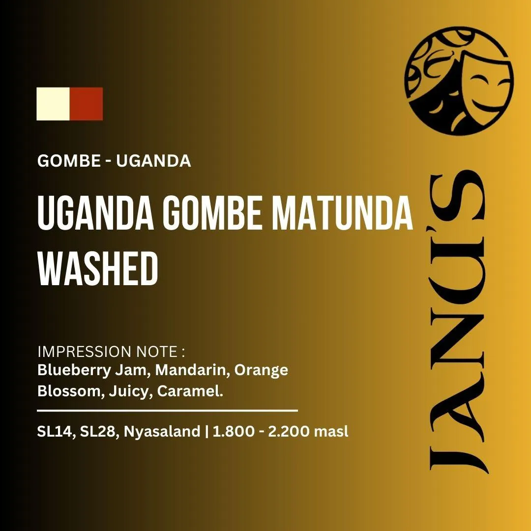 Roasted Beans Arabica - Uganda Gombe Matunda Washed